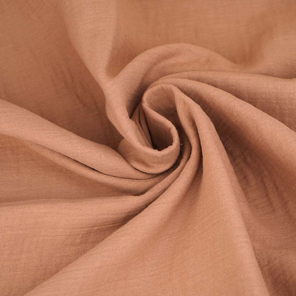 Fairtrade Bio Baumwollmusselin cafe au lait (GOTS)