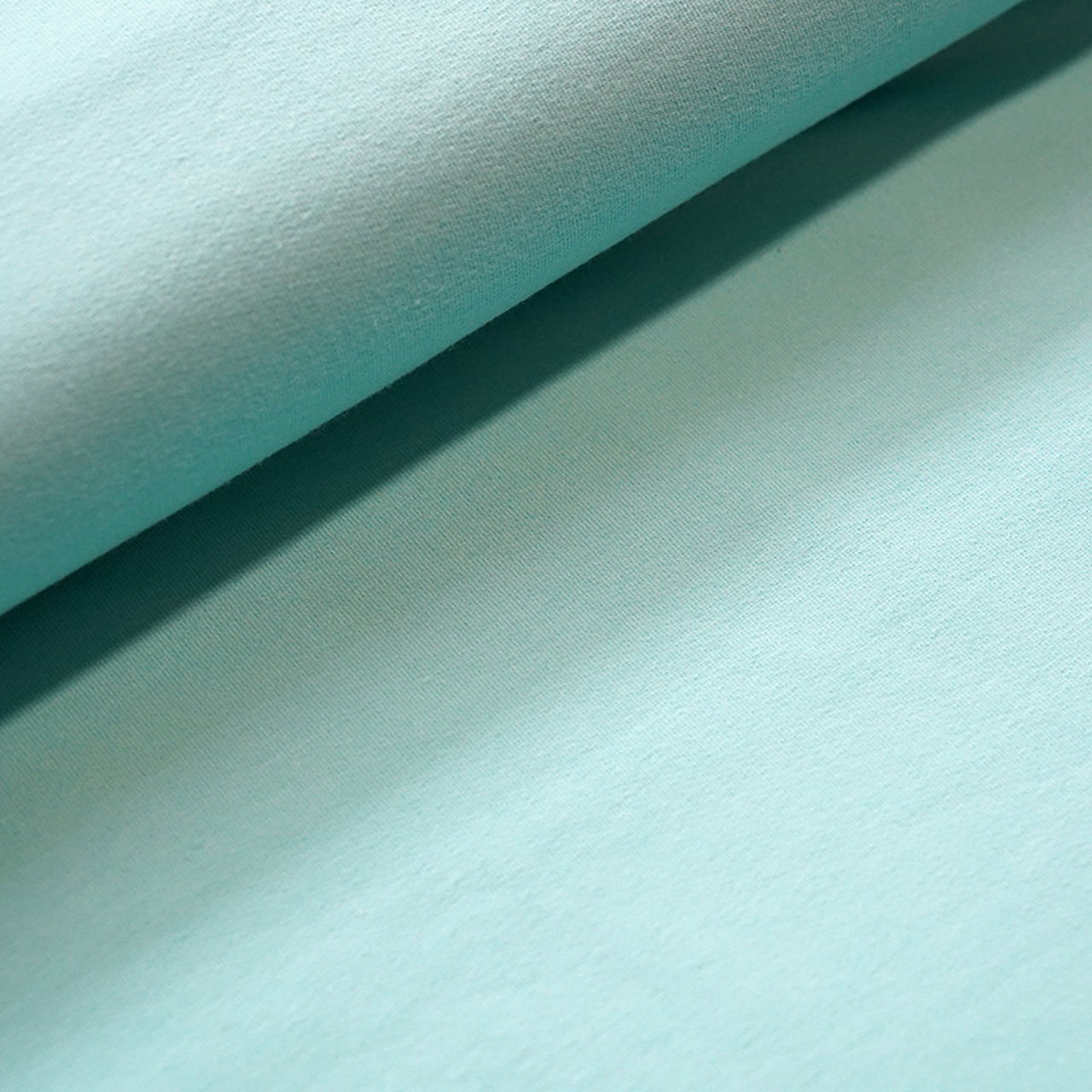 Fairtrade Bio French Terry uni Aqua (GOTS)