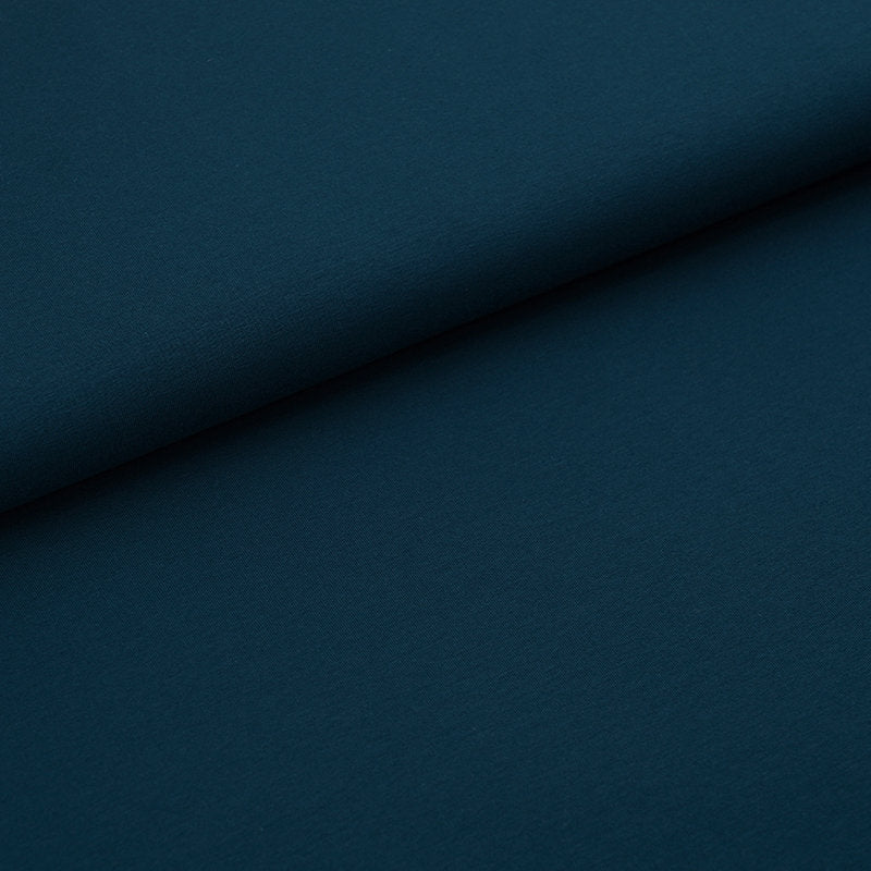 Fairtrade Bio French Terry uni water by night (GOTS)