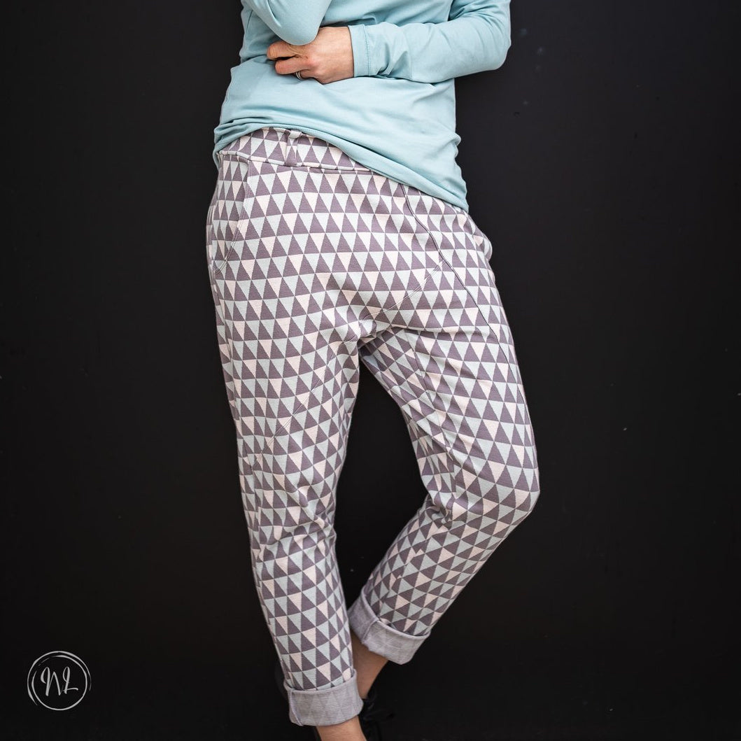 Fairtrade Bio Jacquard Dreiecke Grau (GOTS)