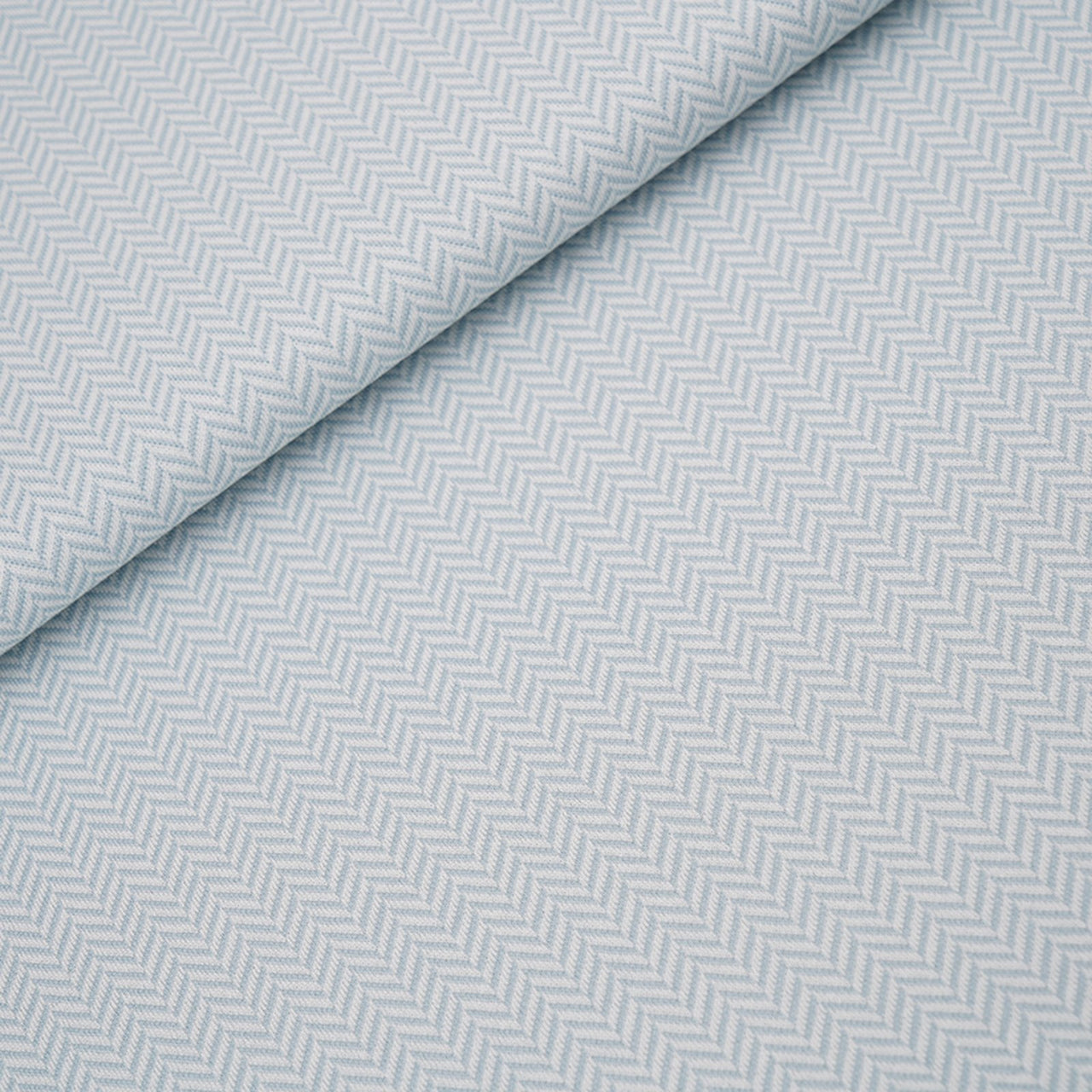Fairtrade Bio Jacquard Fischgrät Gletscher (GOTS)