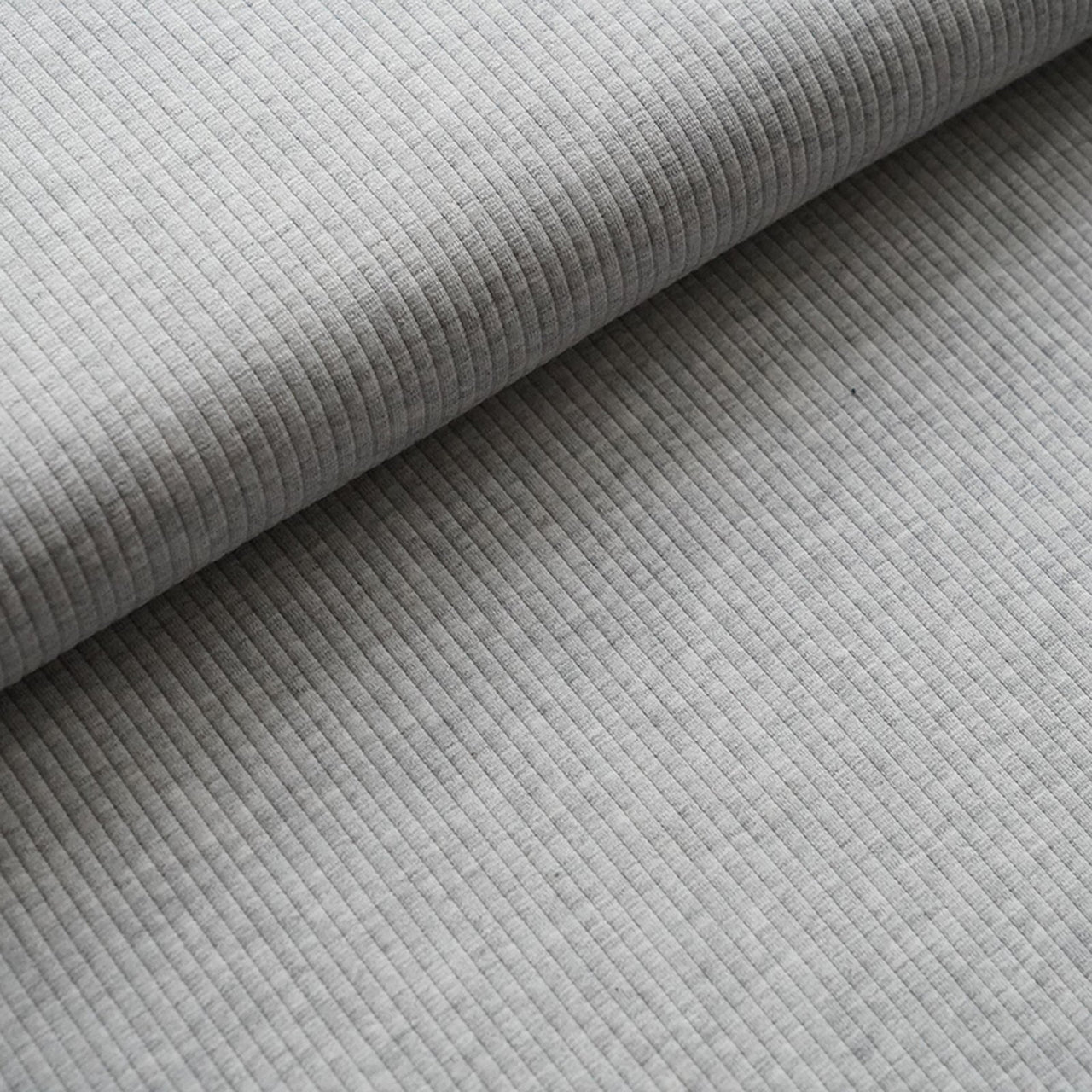 Fairtrade Bio Rib Jersey grau