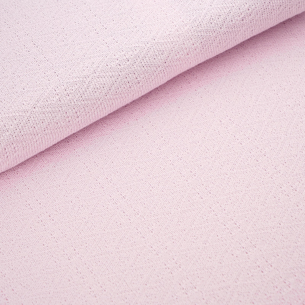 Fairtrade Bio Sommerstrick Rauten Zartrosa (GOTS)