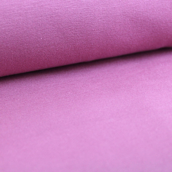 Reststück 25 cm - Fairtrade Bio Sweat uni Vintage Rose (GOTS)