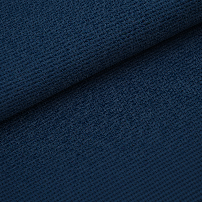 Fairtrade Bio Waffel Jacquard water by night (GOTS)