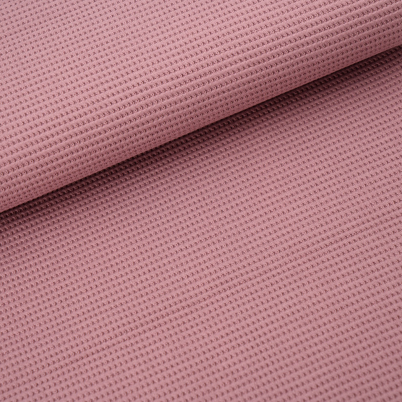 Fairtrade Bio Waffel Jacquard Woodrose (GOTS)