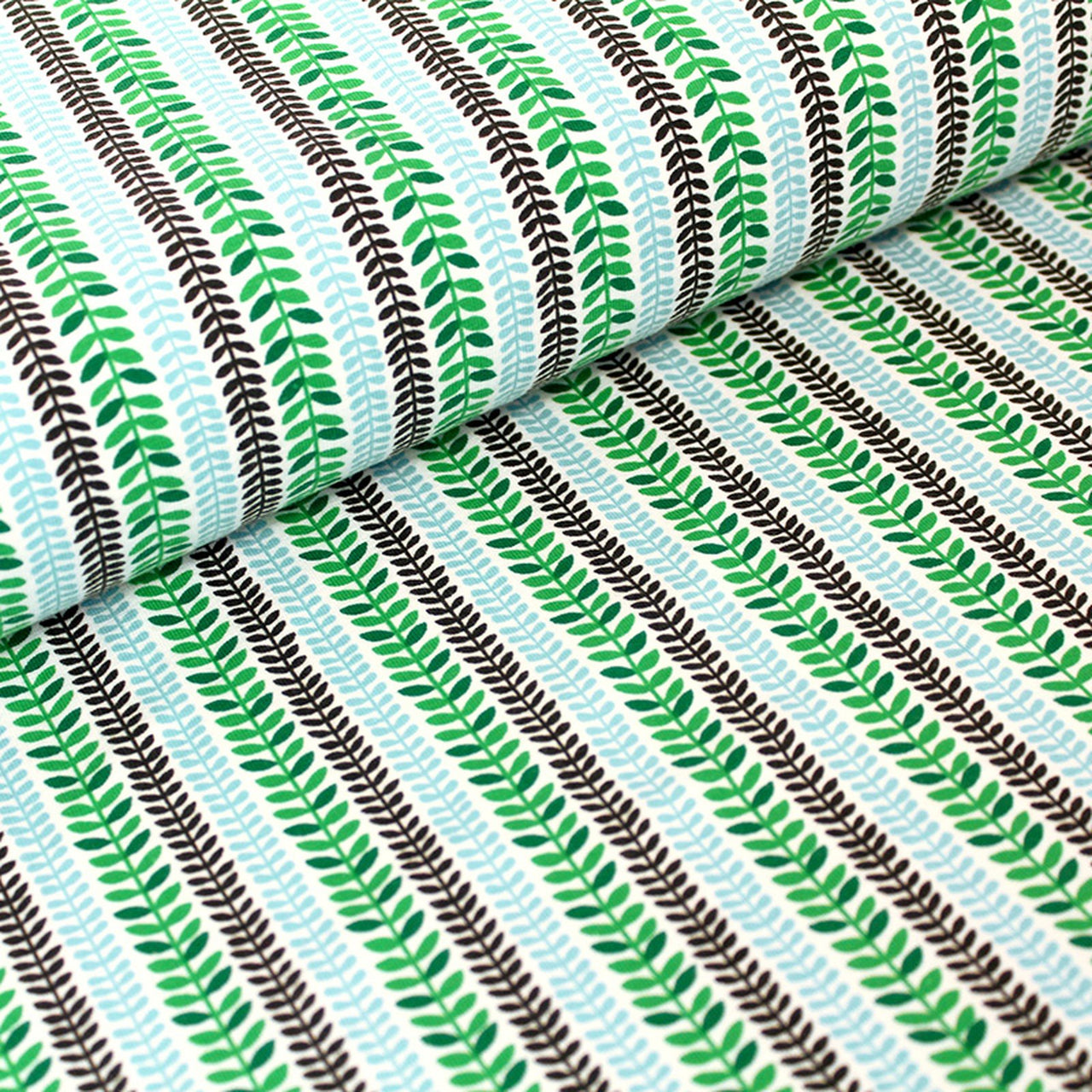 Fairtrade Biojersey Cool Jungle Leaves (GOTS)