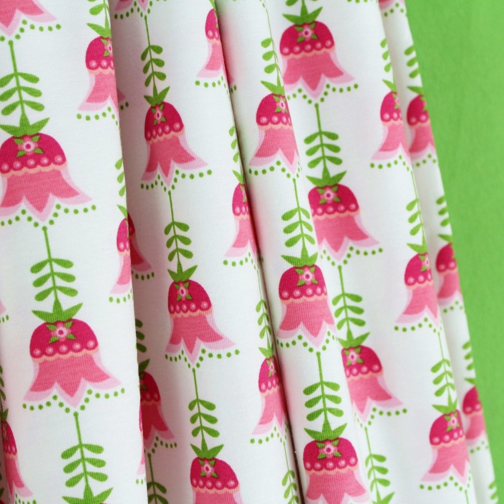 Fairtrade Biojersey Lanitulpa Weiss