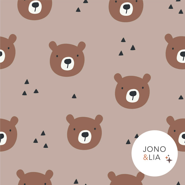 Fairtrade Biojersey Braunbär (GOTS)