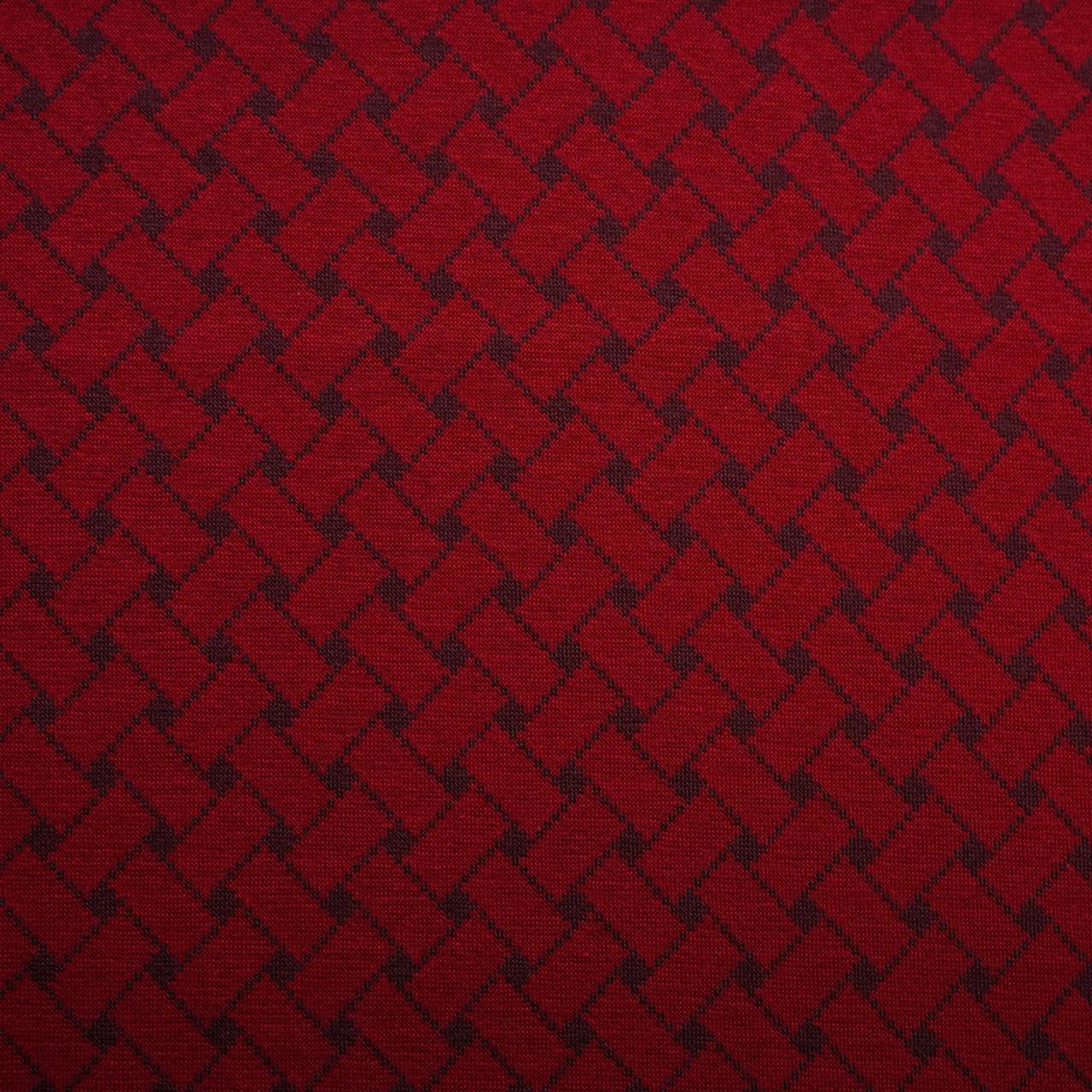 Fairtrade Bio Jacquard Flechtmuster Kirsche (GOTS)