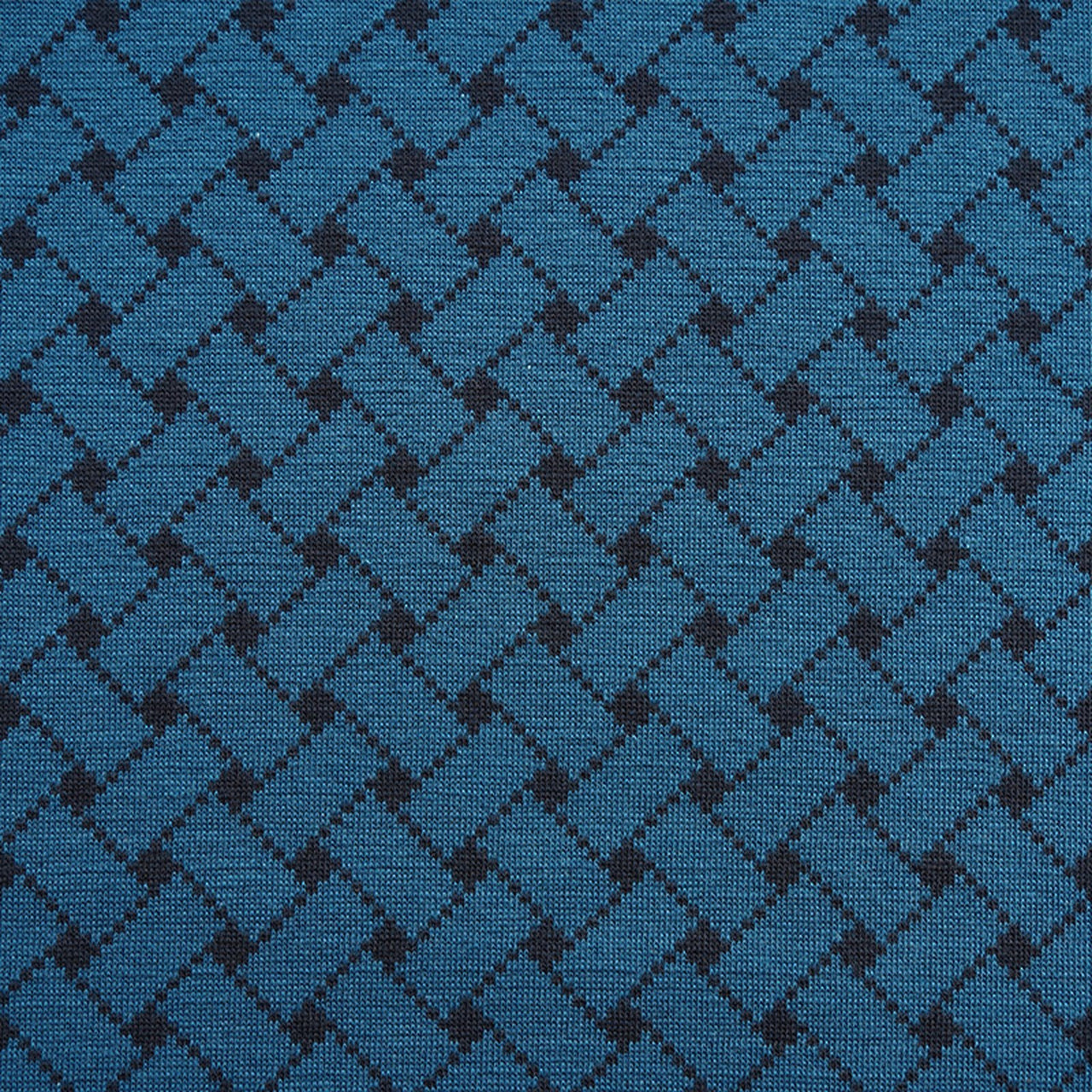 Fairtrade Bio Jacquard Flechtmuster Petrol (GOTS)