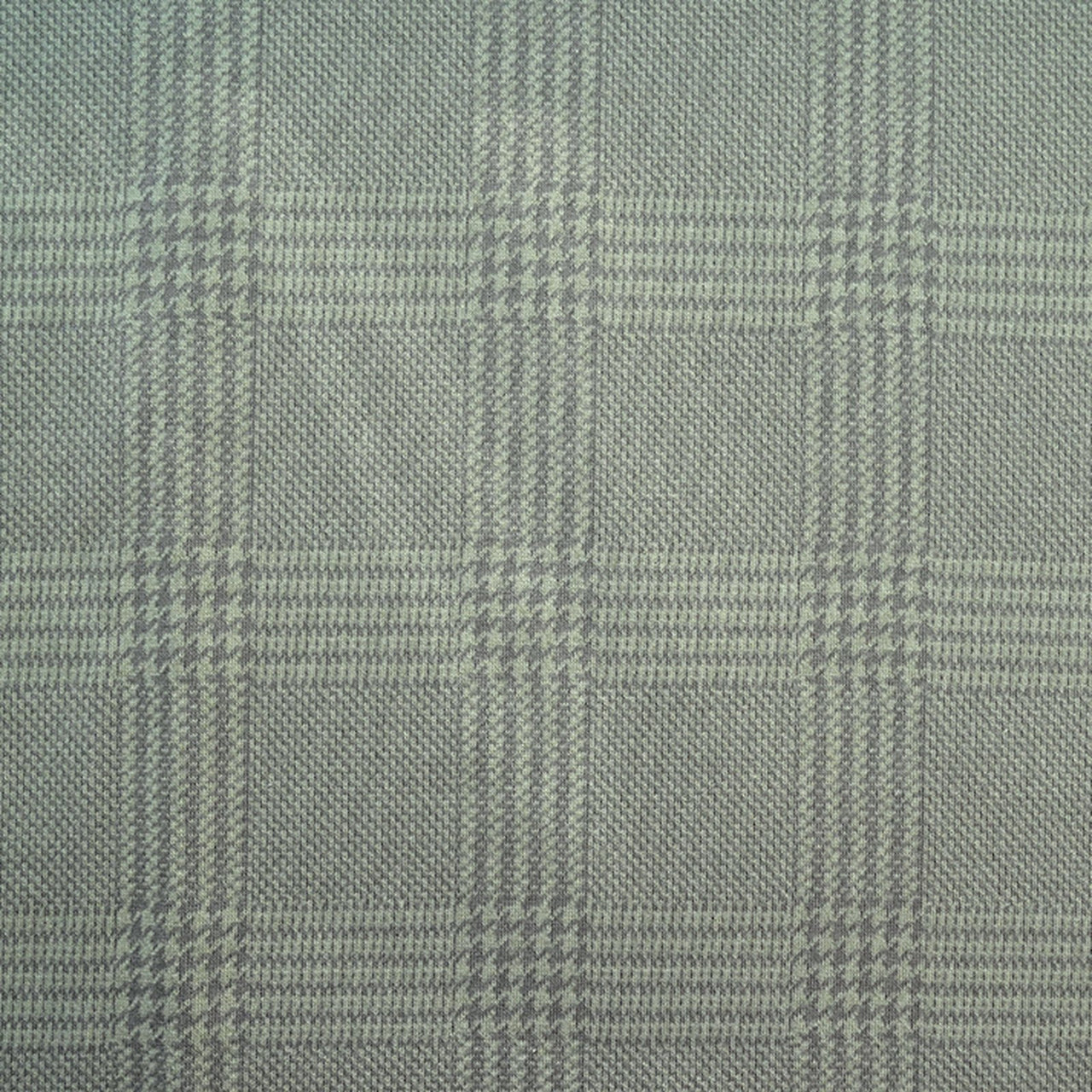 Reststück 40 cm - Fairtrade Bio Jacquard Glen Check Moos (GOTS)