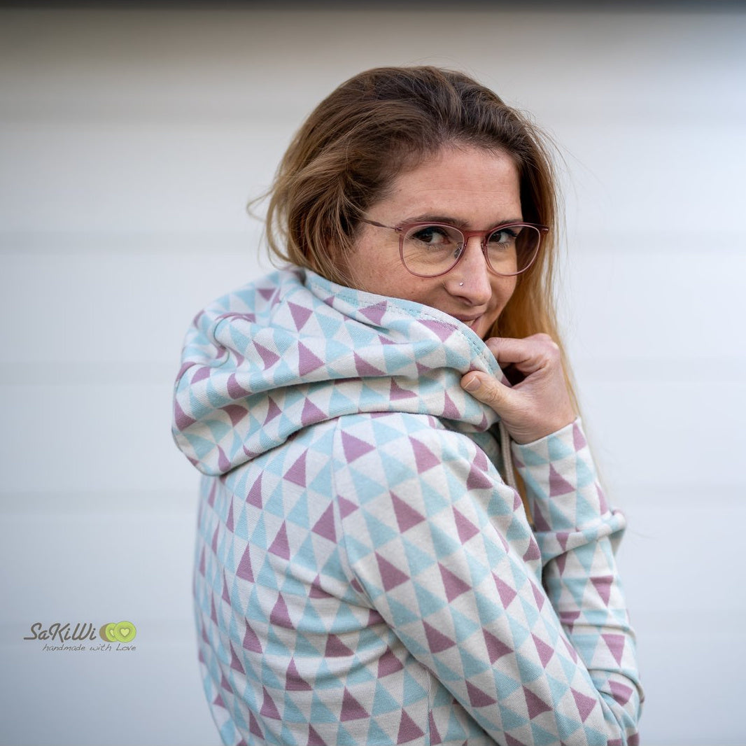 Fairtrade Bio Jacquard Dreiecke Pastell (GOTS)