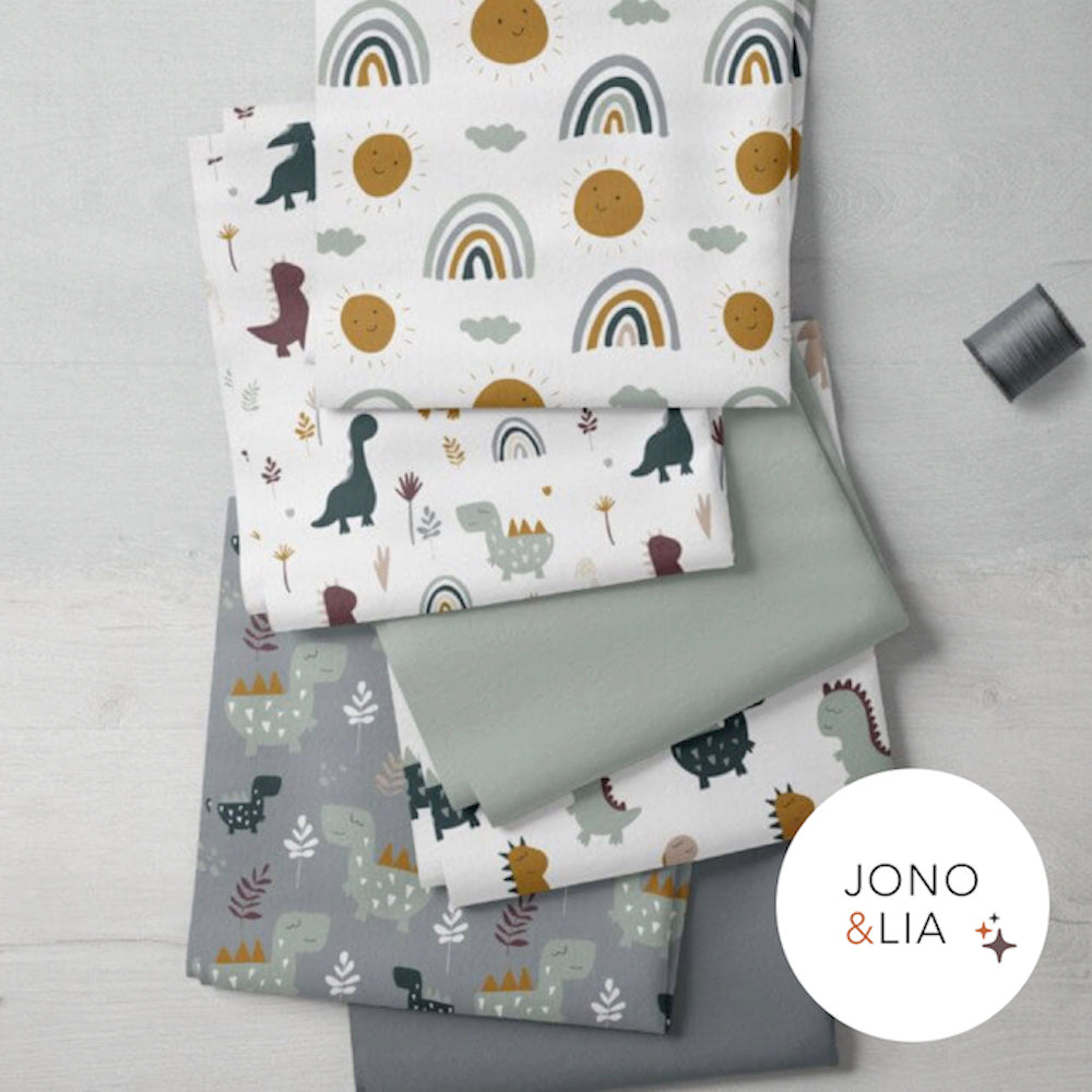 Fairtrade Biojersey Sonnen und Regenbögen (GOTS)